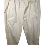 Woman Within Plus Size 36T Cropped Pants Capri Light Yellow Cotton Elastic 1535 Photo 0