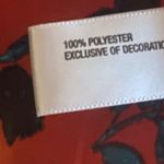 Red Floral Satin Cami Women’s Size Large I love Ronson Photo 5