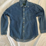 American Eagle Vintage Outfitters Oversized 100% Cotton Button Down Denim Shirt Photo 0