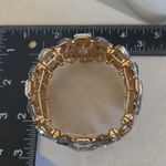 Chunky Statement Gold Glass Bracelet Bling Photo 5