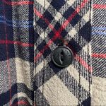 Rag and Bone Falicia Plaid Tie Waist Shirt Dress Long Sleeve Navy Red Cream Size S Photo 10