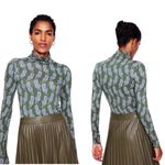 Boden Polly Tigers Top All Over Tiger Long Sleeve Mock Neck Womens XL 20 Photo 2