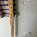 Lei Y2k Tank‎ Top Womens Medium Purple Beige Striped Crochet Racerback Photo 4