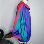 💙Y2K Blue and Red Colorblock Windbreaker Jacket Size M Photo 1
