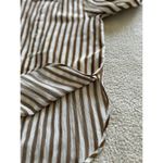 Madewell  Crinkled Button Up Shirt Womens Long Sleeve Striped Relaxed Size XXS Photo 6