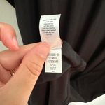 Athleta NWT - Short Sleeves Black Draped Crew Neck Dress Black Casual Travel Photo 7