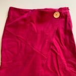 SMF Woman Faux Wrap Fuchsia Midi Pencil Skirt Pink Photo 6