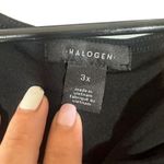 Halogen  Black Tie Knot Front Long Sleeve Dressy Formal Blouse Women Sz 3X Photo 6