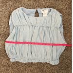 Free People NWT Girl and the Sun Sky Blue Cropped Sleeveless Top Photo 6