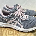 ASICS  Gel-Contend 7 Shoes Gray Pink Sneaker Amplifoam Womans Size 9.5 Wide Photo 0
