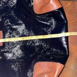 Kate Spade  NY Black Patent Brown Leather Combo Court Tote Zip Shoulder Bag Photo 10