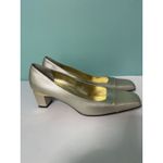J Renee Gold Ivory Slip On Pumps. Size 10.5 Photo 1
