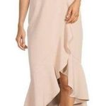 XScape  Off The Shoulder Ruffle Dress Beige Blossom 4 Photo 0