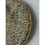 Gorgeous MUSADDILAL Hand Beaded Bag DrawString Purse white and gold Photo 2