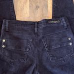 Rock & Republic  Black Denim Pants Gold Stud embellishment Skinny Mid Rise Size 6 Photo 6