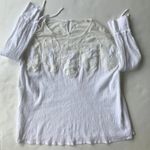 Ellison White Top Crochet Swimsuit Cover Up Large Photo 12