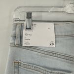 NWT Ann Taylor LOFT Light Wash Frayed Hem High Rise The Skinny Jeans Size 28 Blue Photo 9