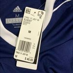 Adidas  Womens Climacool Soccer Jersey Short Sleeve Blue White Lightweight Medium Photo 6