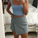 ZARA blue suede skort Photo 0