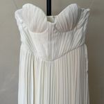 House Of CB  M D-DD 'Amorata' Ivory Pleated Maxi Dress NWOT Photo 15