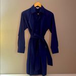 Frances Valentine Blue Mini Shirt Dress Size Small Photo 1
