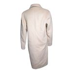 ZARA Beige Soft Wool Blend Unlined Double-Breasted Single Button Overcoat Sz XS Photo 2
