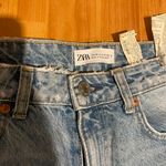 ZARA Straight Leg Jeans Ripped Photo 3