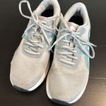 ASICS Women's Light Gray and Teal Athletic Shoes Photo 1