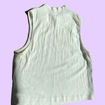 H&M White mock turtle neck cropped tank top 🔥 Photo 0