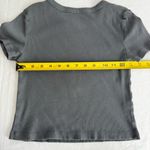 Social Culture Cropped T Shirt Micro Tee
Gray Size Small Gray Photo 4
