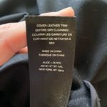 Alice + Olivia Black crop top, long sleeve, leather destails, zippers Photo 6