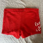 Aerie Scarlet Ribbed Shorts “let’s stay in” size XS Photo 7