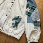 PAO‎ Originals Vintage 80s Retro Plaid Bomber Jacket Oversized Women’s Size XL White Photo 1
