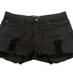 IRO  Black Distressed Jean Shorts Photo 0