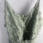 Selfie Leslie  SHERI EMBELLISHED CHIFFON DRESS OLIVE size large Photo 4