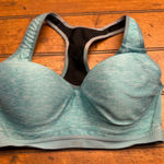 Victoria's Secret VSX Sport Bra Teal Heathered Racerback Sports Bra 34D Blue Size undefined Photo 0