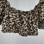 Princess Polly Leopard Print Crop Top puff sleeve animal print 8 festival flirty Photo 5