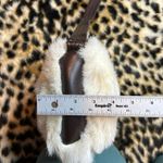 Banana Republic Vintage  Faux Fur Genuine Leather Trim Handbag Photo 8