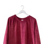 Stars Above  Velour Bohemian Festival Rusty Red Long Sleeves Womens Sweatshirt SZ Photo 2