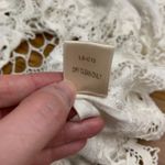 Lovestitch Crochet Lace Tassel Halter Top White Boho Festival Blouse Size Medium Photo 7