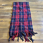 Disney Vintage  Winnie The Pooh Plaid Grid Lambs Wool Scarf Winter Embroidered Photo 1