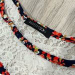 PaperMoon  Stitch Fix Floral Satin Lace Lightweight Cap Sleeve Top Shirt Size M Photo 1