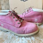 Timberland  Women's Nellie Chukka Pink Leather Waterproof Ankle Boots Photo 8