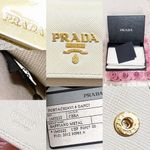 Prada Authentic Cera Portachiavi 6 Key Saffiano Leather Holder / Wallet Photo 13