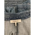 frame denim FRAME Seam Detail shoreline wash Short Sleeve Button Up Denim Mini Dress Blue XL Photo 10