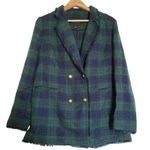 Banana Republic NWT  green tartan plaid blazer. S Photo 0