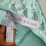 Urban Outfitters  Mint Green Lace Corset Top Photo 2