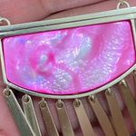 Kendra Scott Magenta Mother of Pearl Ellen Long Fringe Necklace Photo 7