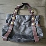 Bueno  vegan leather bag tote purse satchel. Black and brown Photo 0