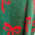 CeCe  Green Sweater with Red Bow Accents Photo 3